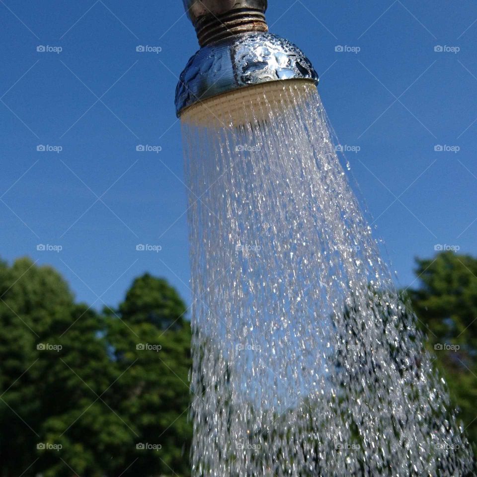 shower in the park