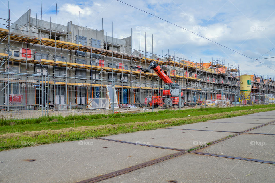 Building Houses At Diemen The Netherlands