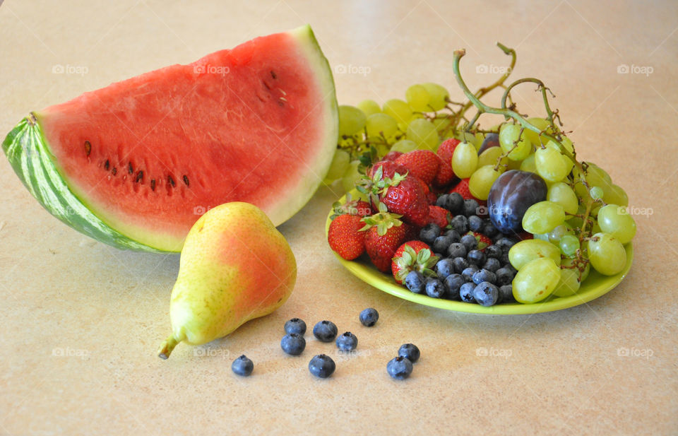 Still life with fruits