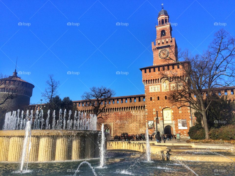 Castle square of Milano 