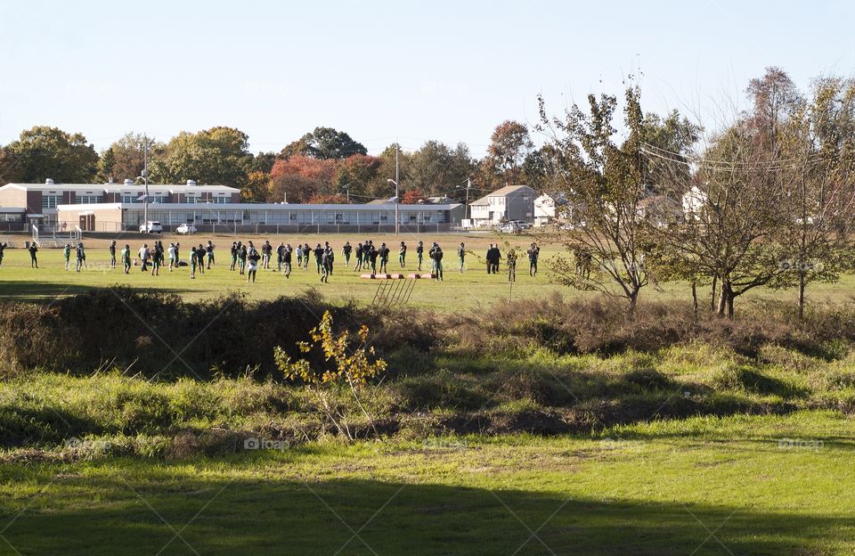Spring Lake park in South Plainfield, New Jersey