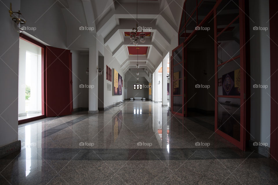 Inside the temple 