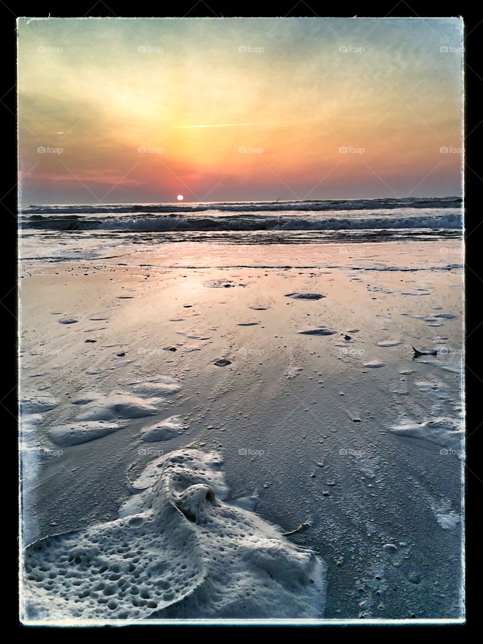 Sunset on gulf coast
