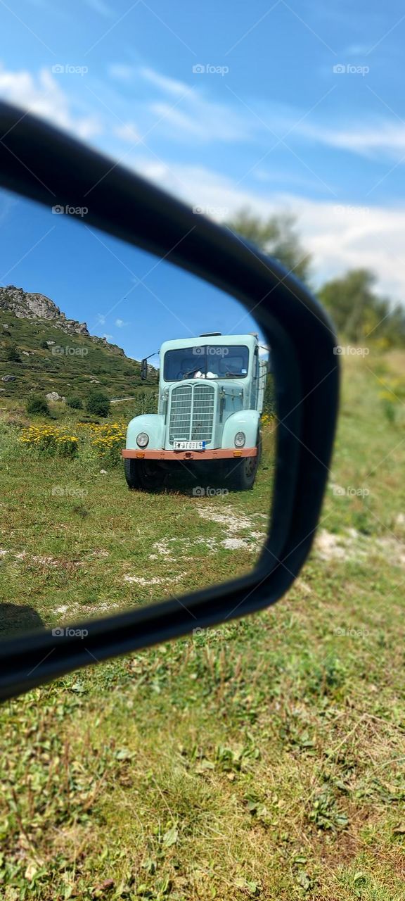 in the rearview mirror