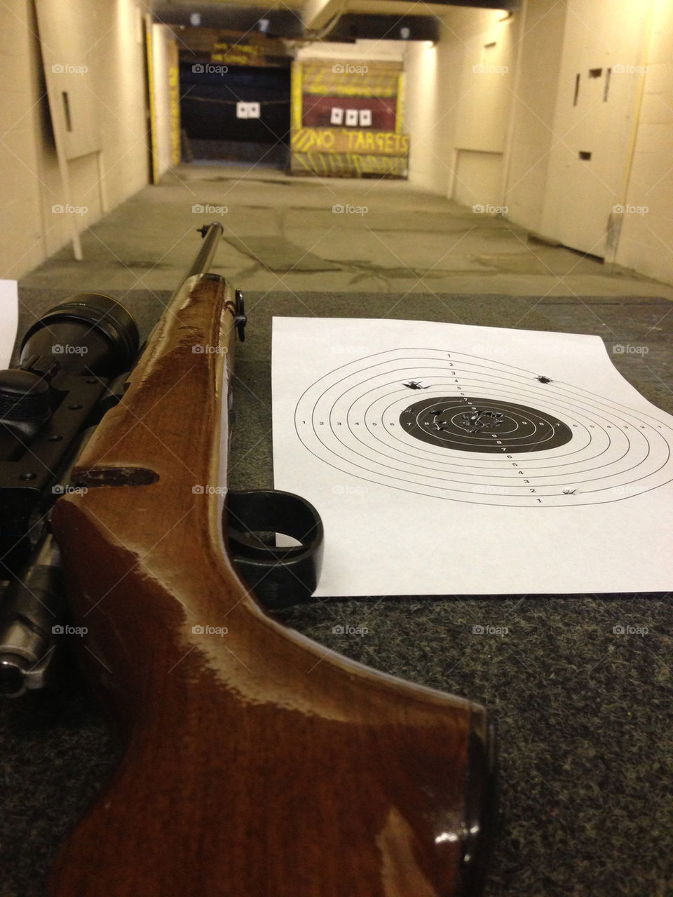 RIFLE AND TARGET
