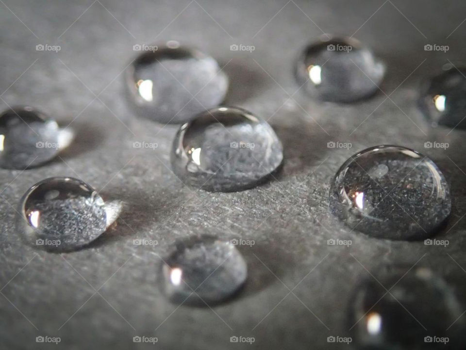 Waterdrops on a dark background