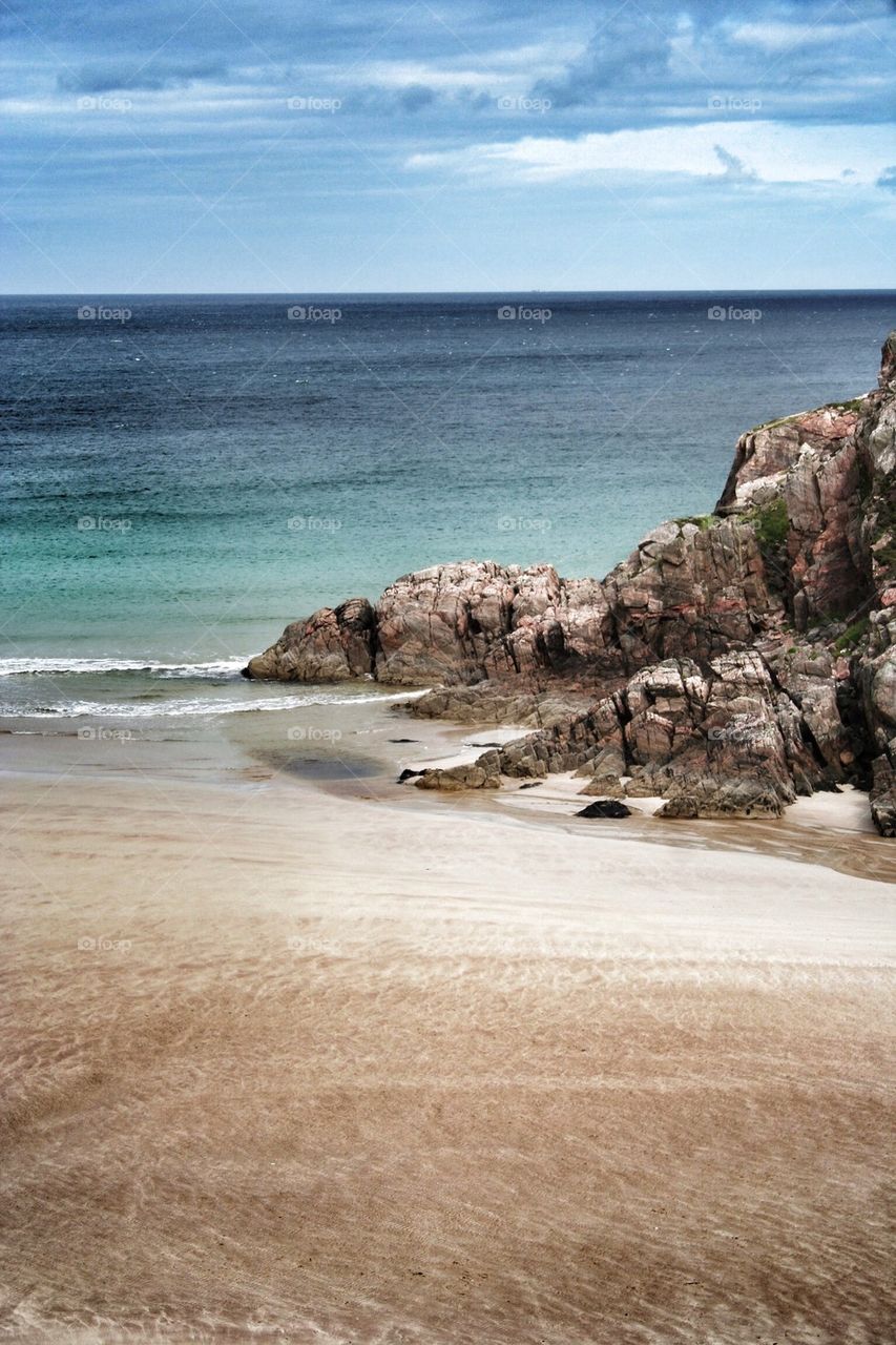 Scenic view of beach