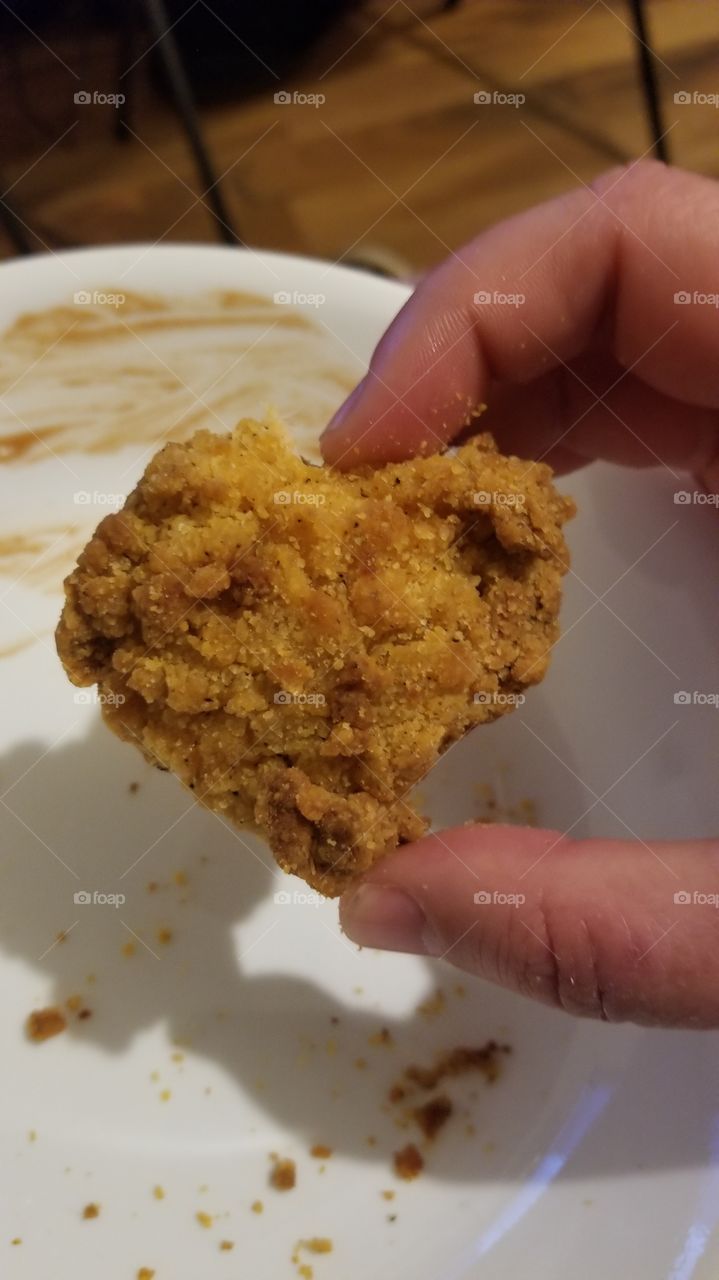 Fried chicken heart