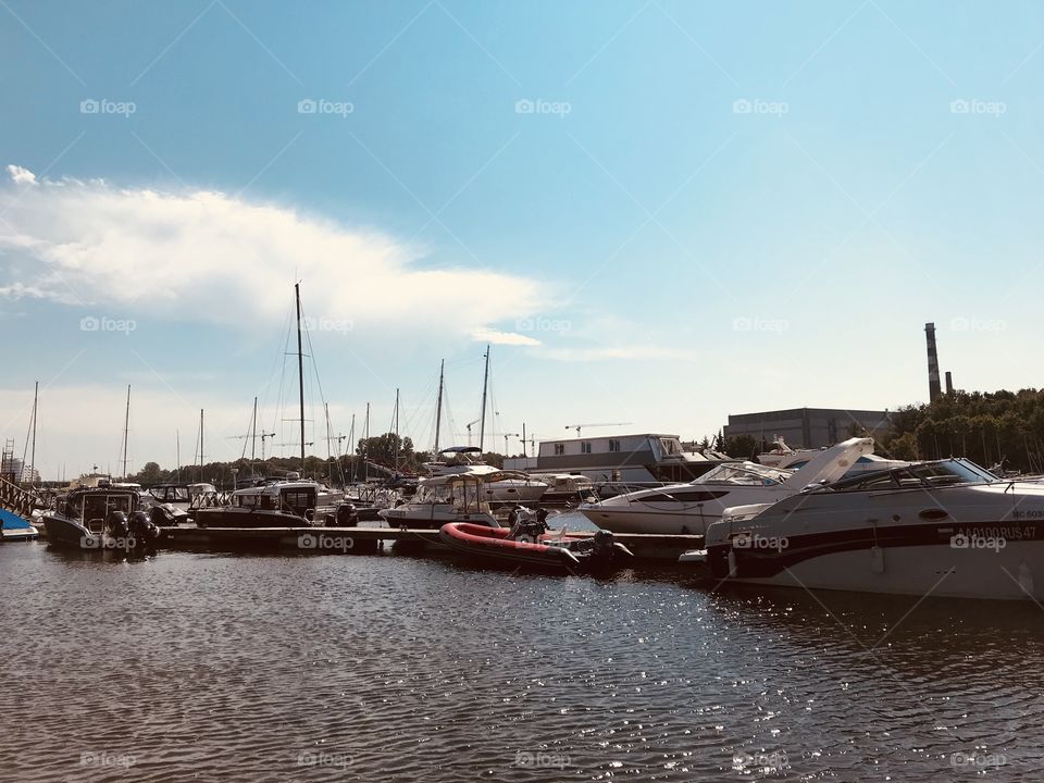 St. Petersburg yacht club. Although it is forbidden to swim here, this summer the ban was either removed or did not concern anyone! A bad place to relax in the city.St Petersburg, Krestovsky Island, Primorskiy district.Russia 🇷🇺
