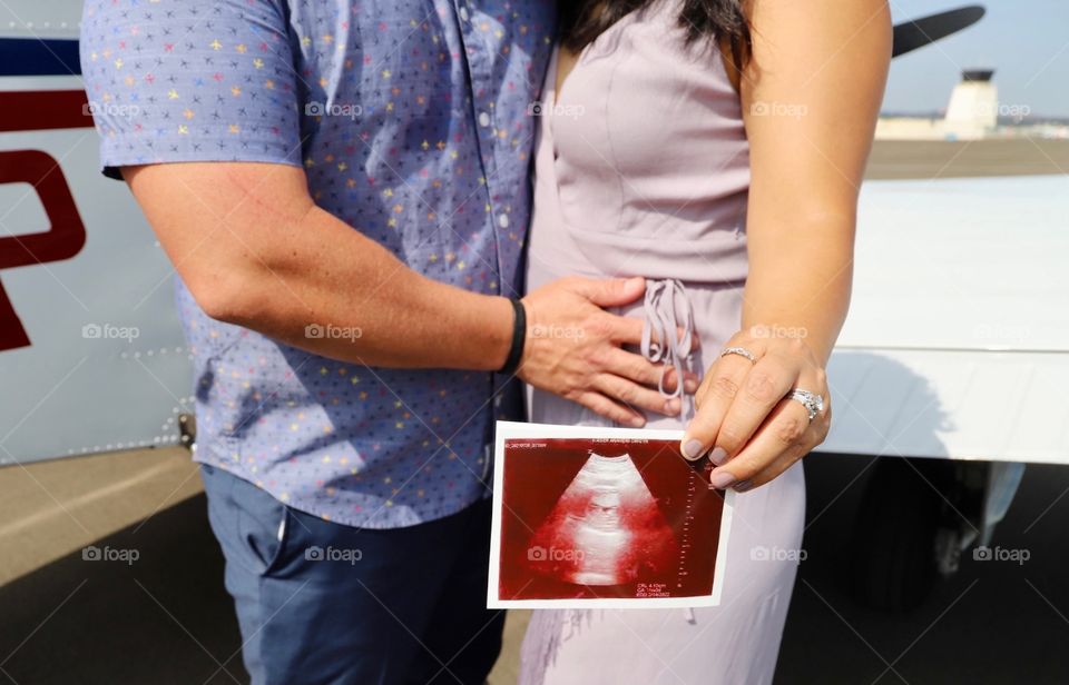 My cousin’s maternity photo shoot at Riverside Airport. Riverside, California.