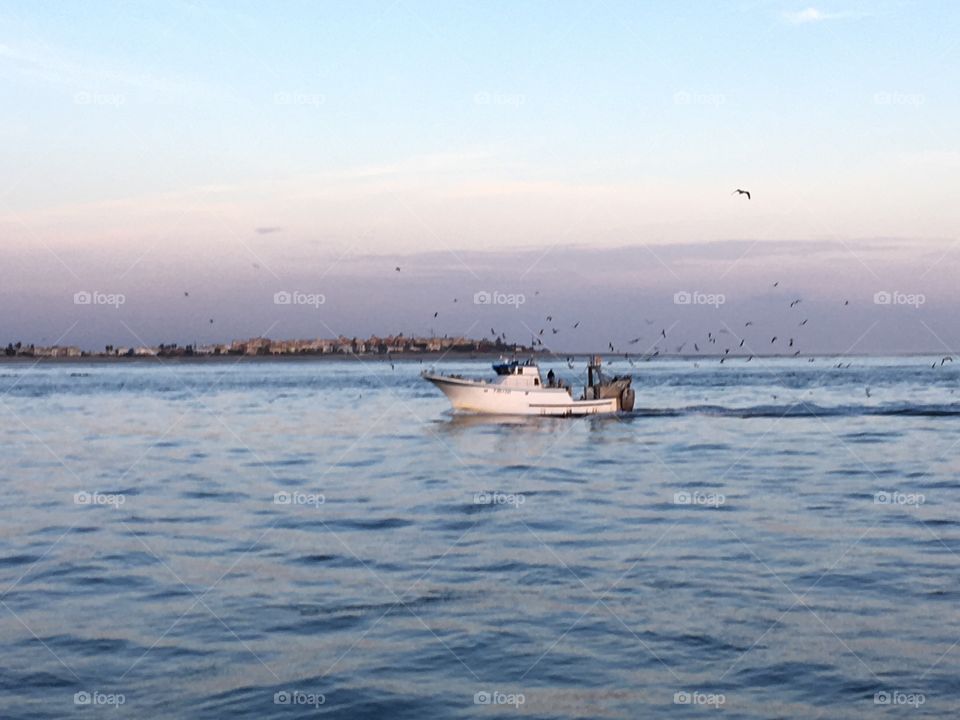 Coming back from fishing day