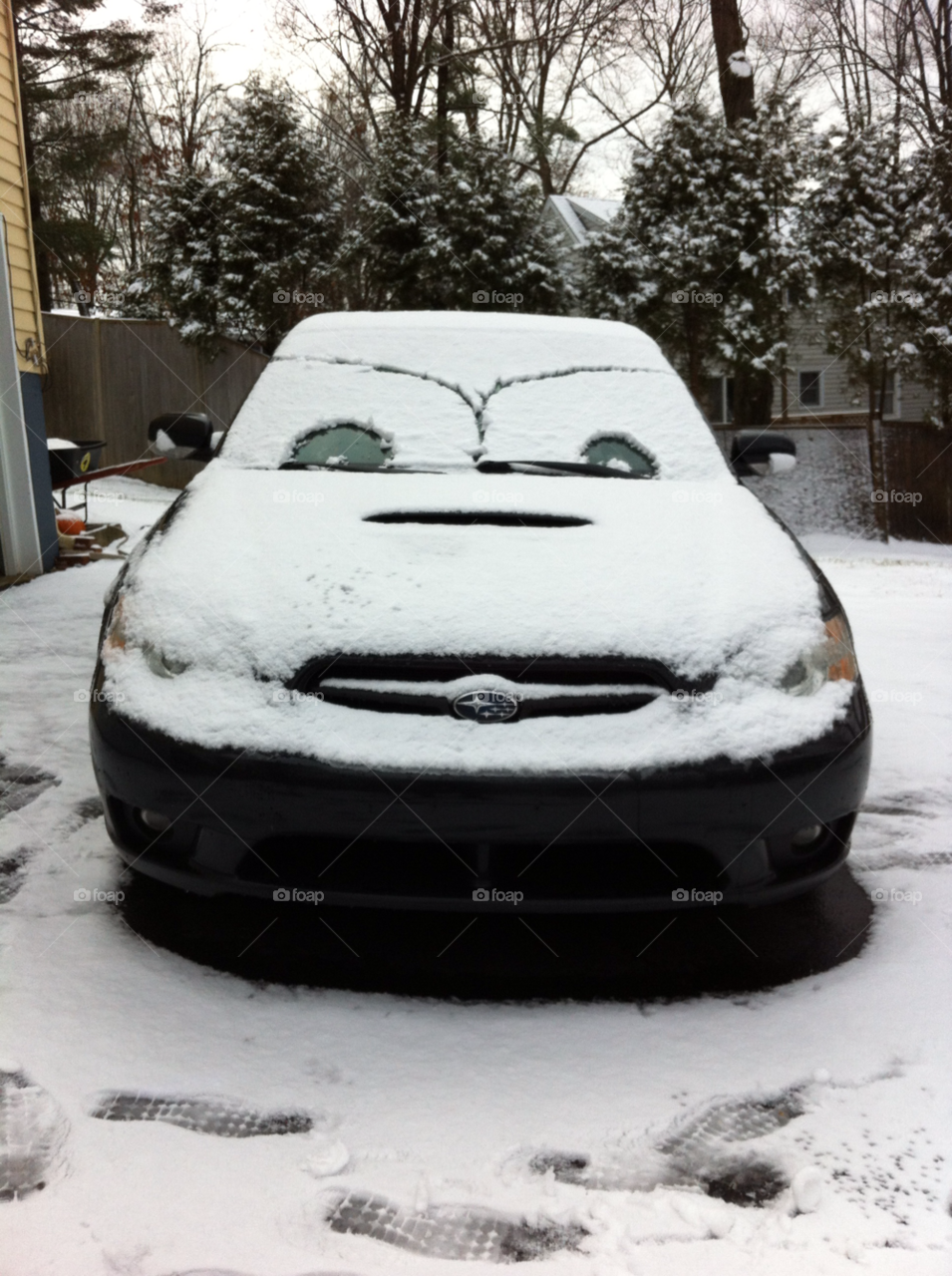 snow winter happy car by RichardKleszcz