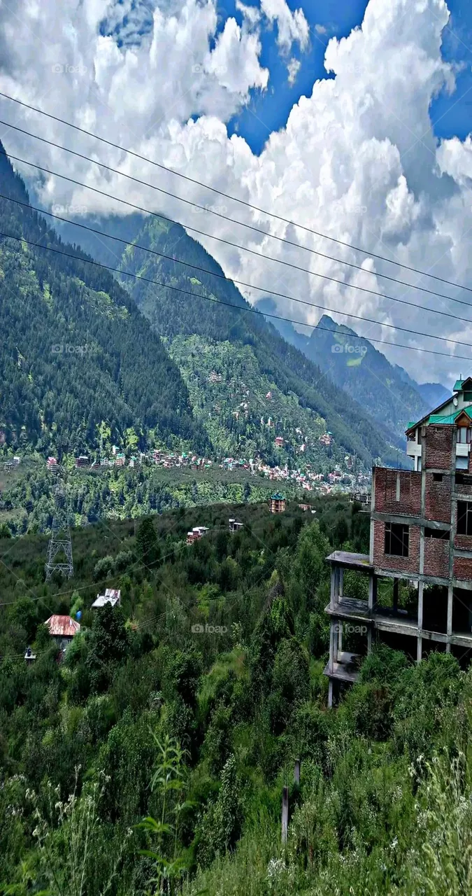 A most beautiful and attractive view of the mountains.