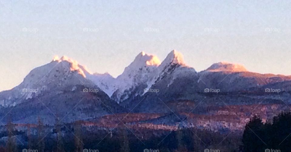 Sunrise on the Mountains