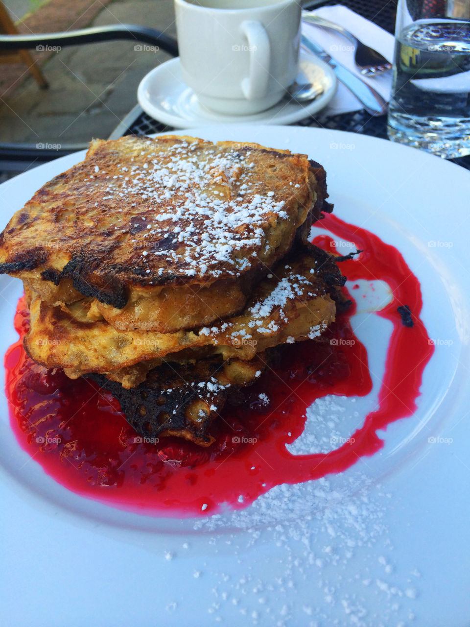 French toast or "Pain Perdu" with fresh Berry coulis 