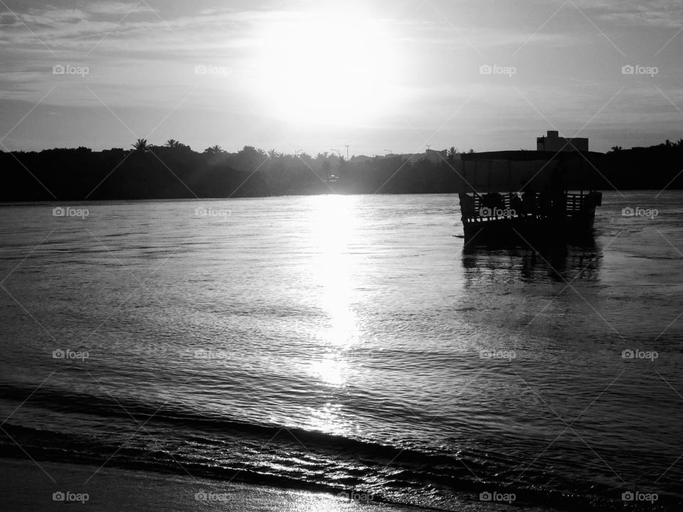 The boat at Sunset 