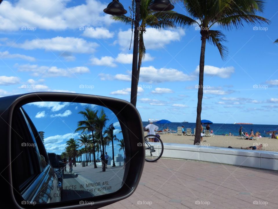 Beach rear view