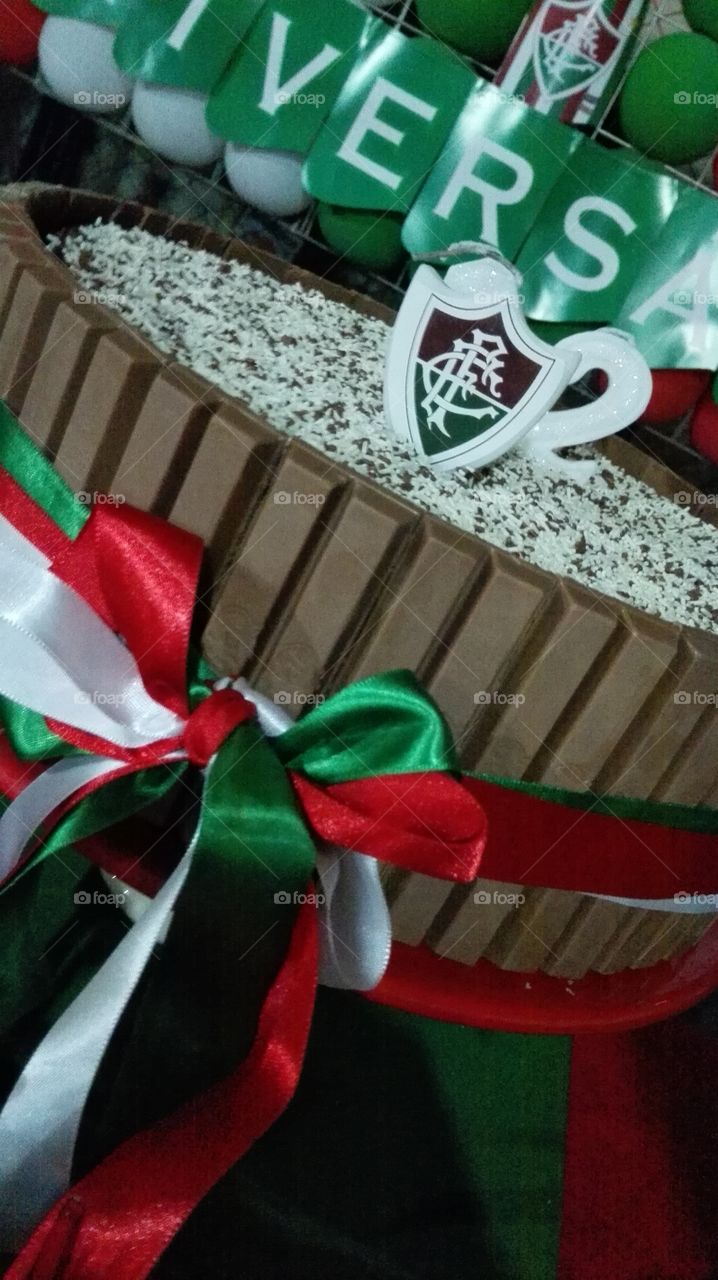 Fluminense cake. my nephew's birthday celebration