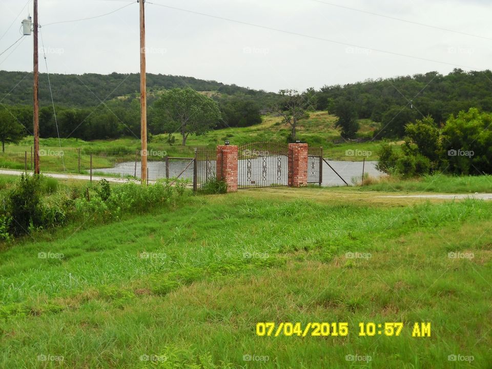 road side ranch. This is the entrance to a ranch that I saw on my way to wildcatters restaurant located east of Graham Texas