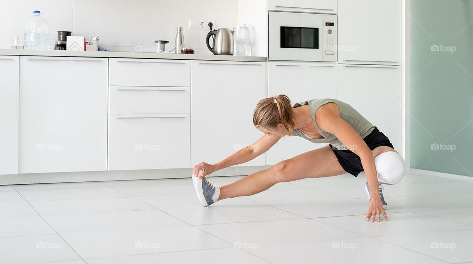 woman working out