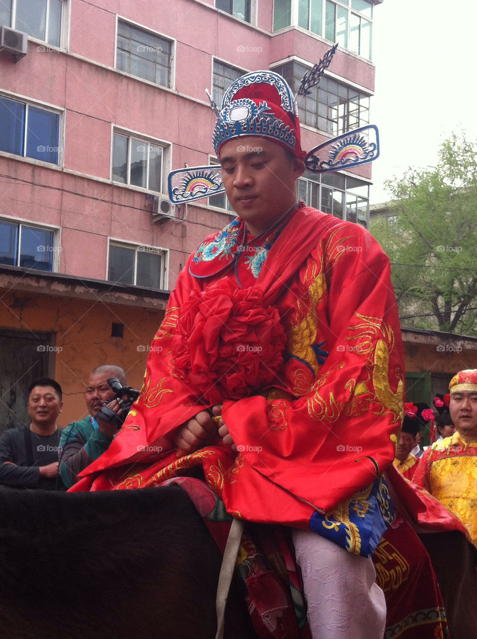 old building new bride old tradition just tired by HIN