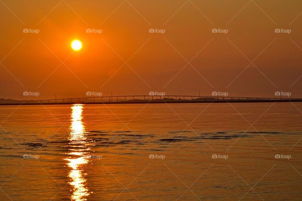 Bridge sun rise