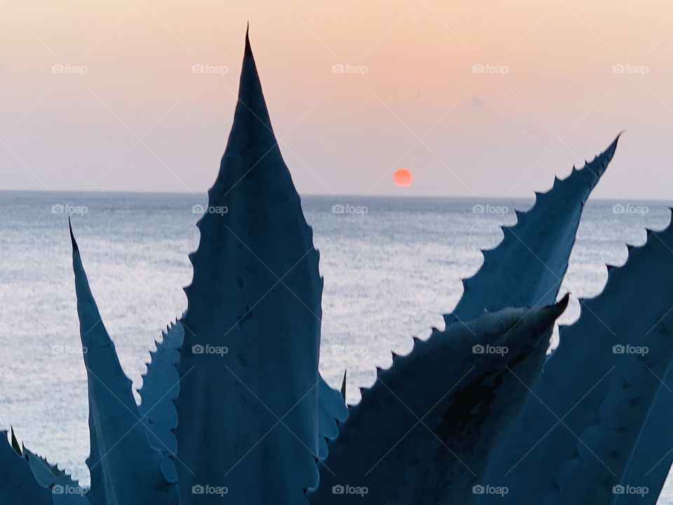 Sonnenuntergang in der Karibik