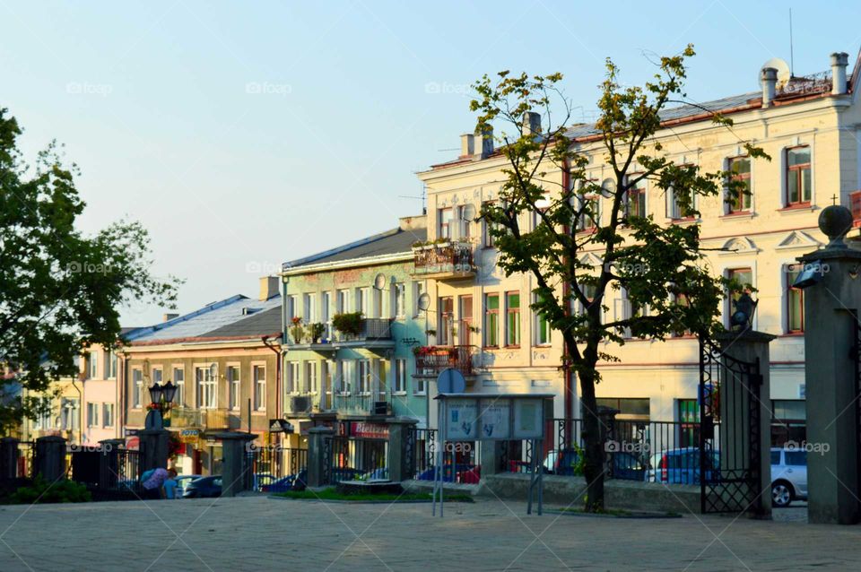 Smal colored town in Poland