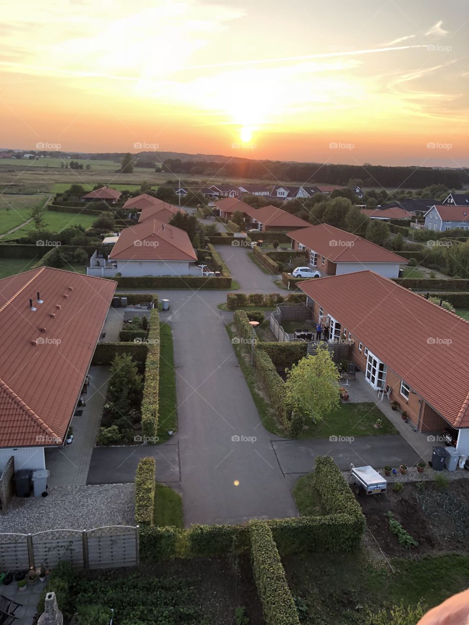 Picture taken from hotair ballon - Denmark