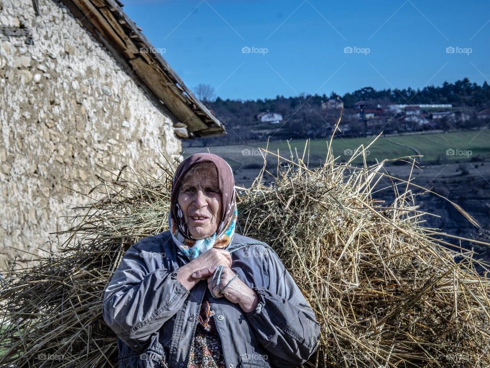 farmer old woman