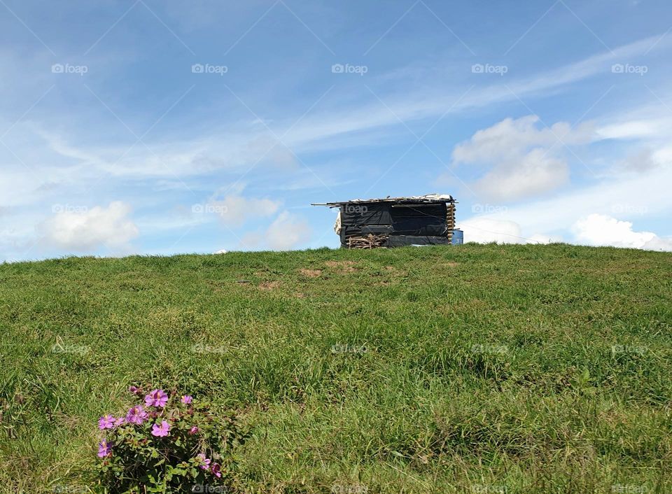 house in the mountains