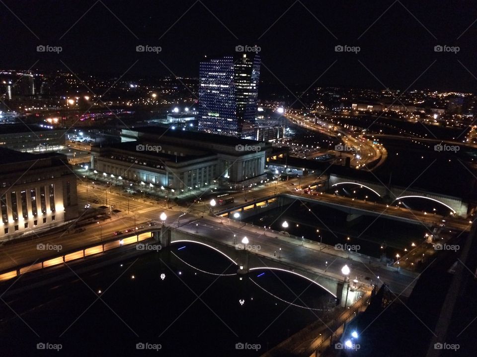 Philadelphia , view on  the 30th street station