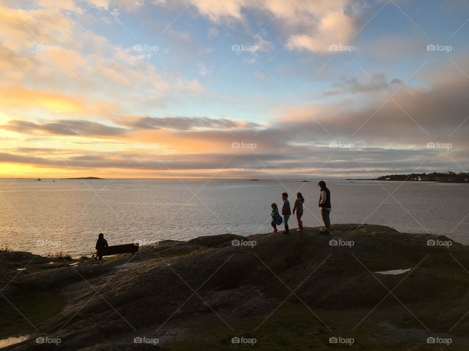 People by the ocean