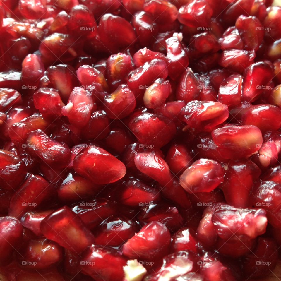 Pomegranate seeds. Close up if pomegranate seeds