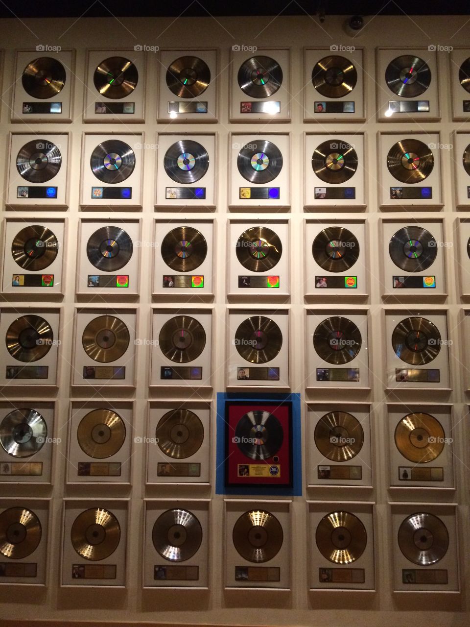 Shiny Country Hall of Fame Gold Records wall