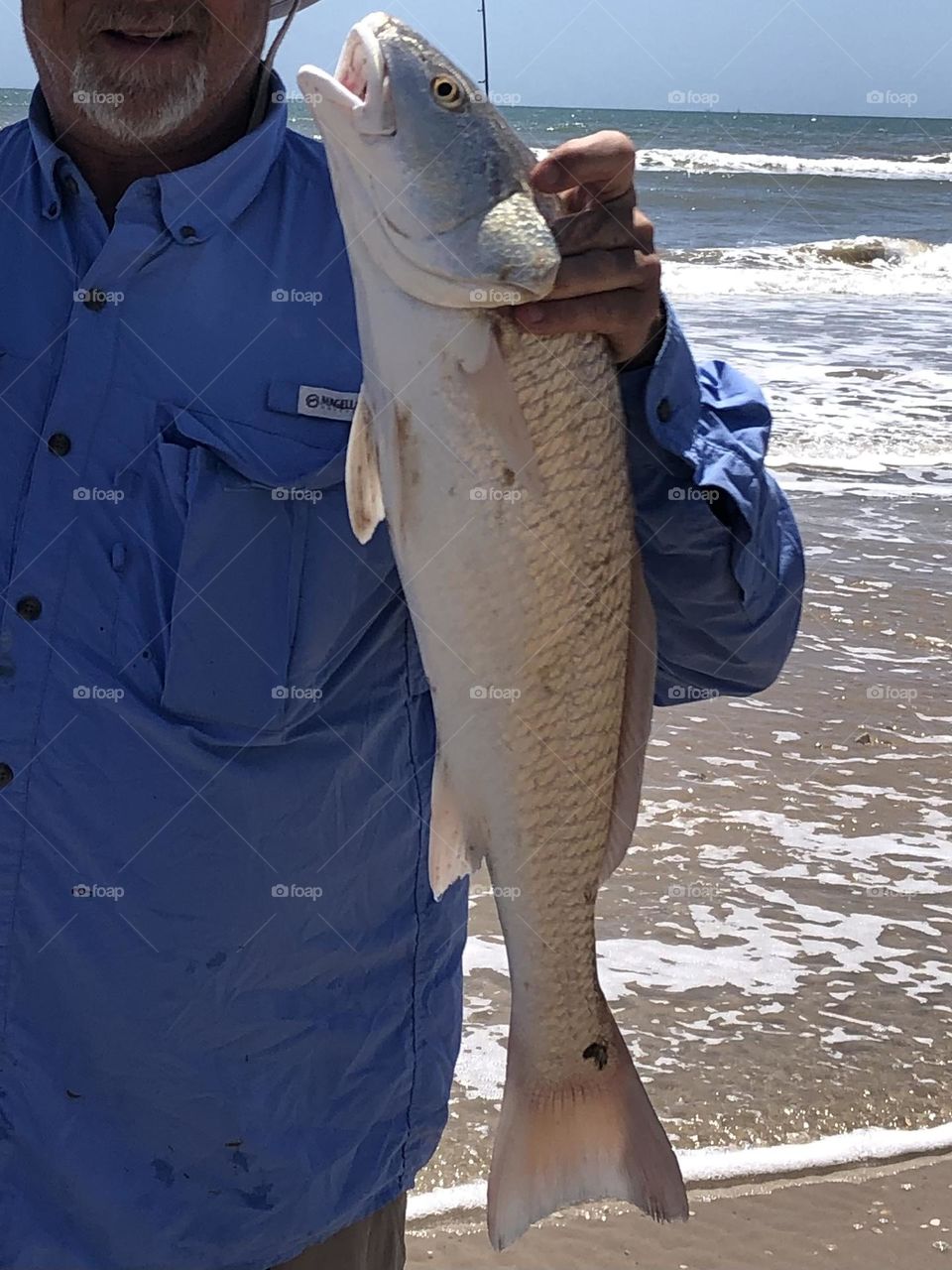 Also caught a 25” red, well not me lol, I only caught fish we had to throw back on my day of surf fishing!!!