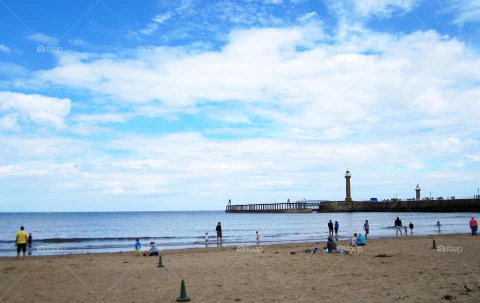 A vacation destiny the beach at Whitby, UK.