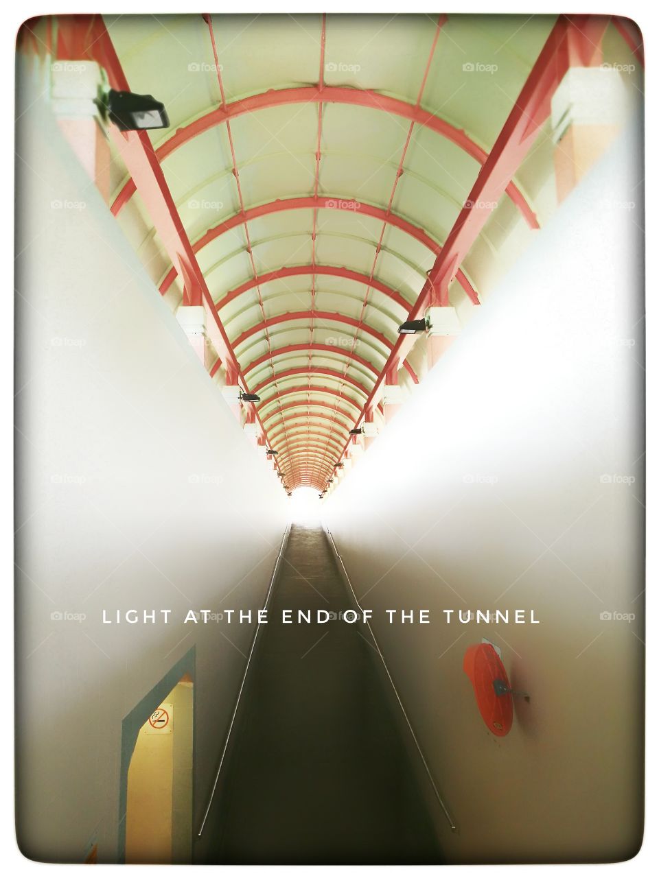 A bright tunnel will still have light at the end of it.