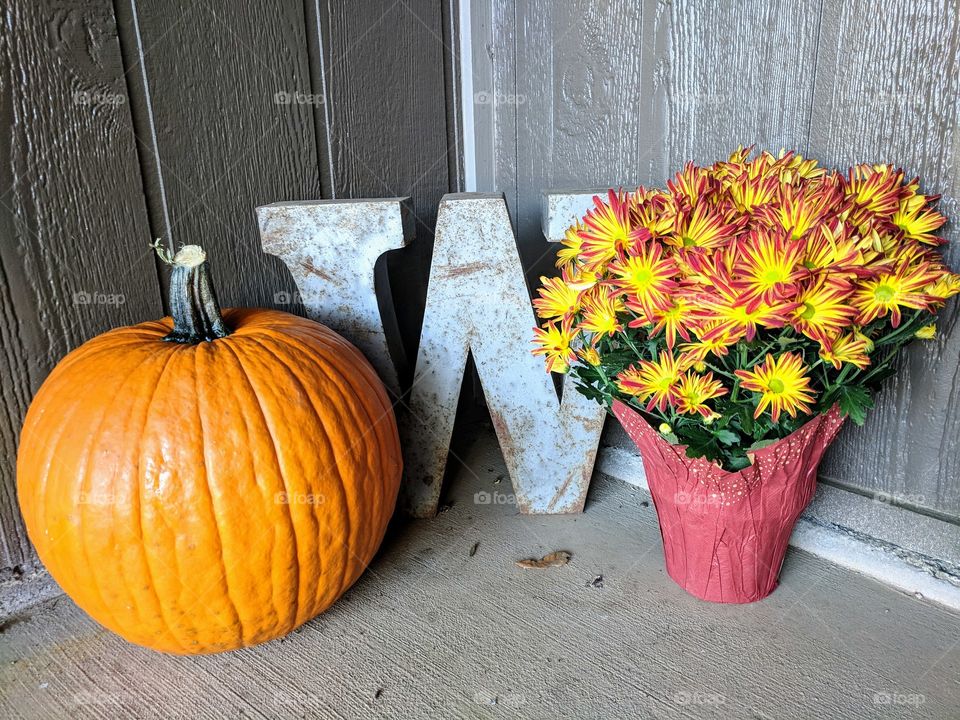Fall porch