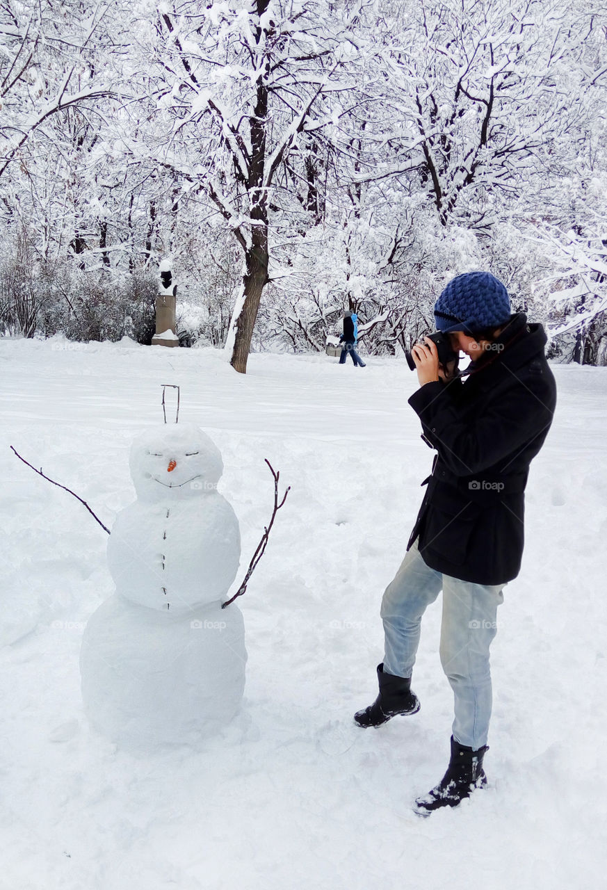 Fun, shooting a snowman 2