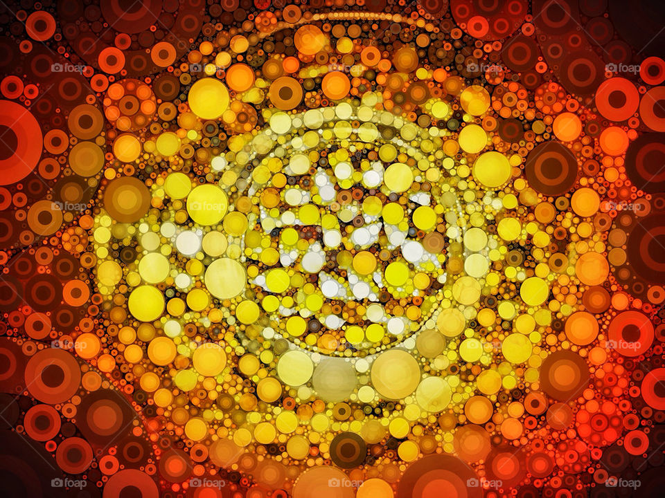 yellow trip pop circles by middlingsort