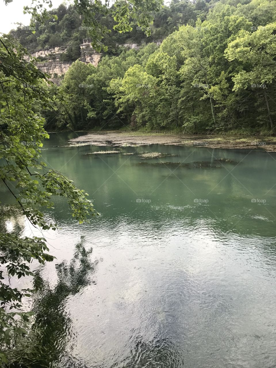 Gorgeous natural perfectly clear spring water in Ha Ha Tonka State Park in Missouri! 