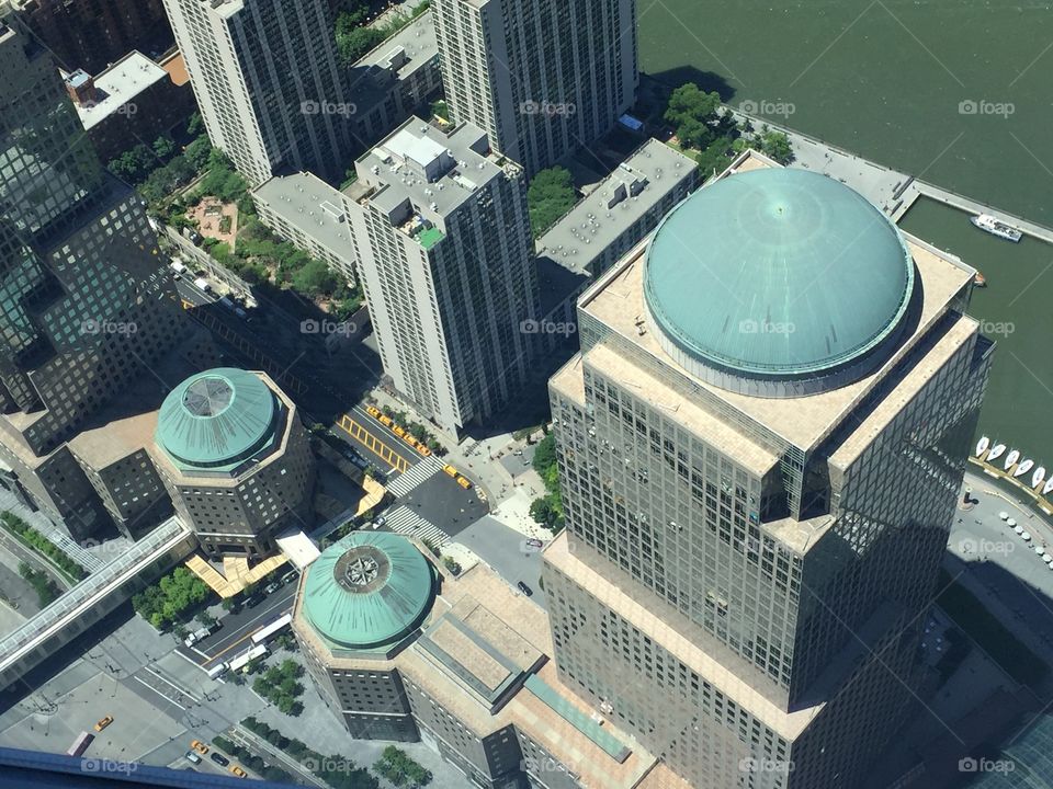 Looking down from new WTC building 