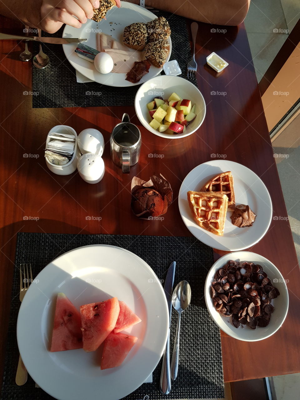 Frühstück im Hotel🥞🍍🌴☀️