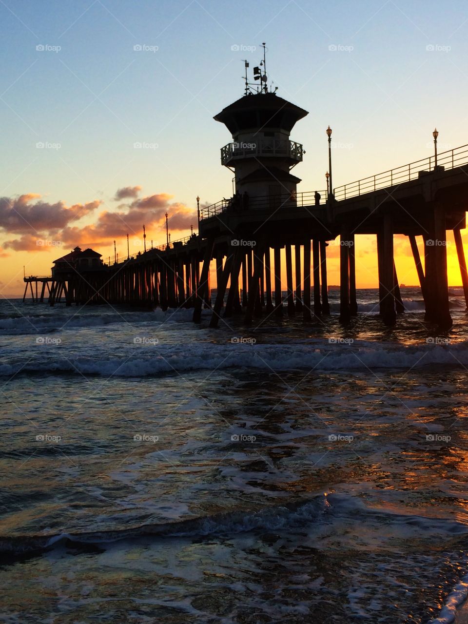 Sunsetting . Sunsetting at the Huntington Beach Pier