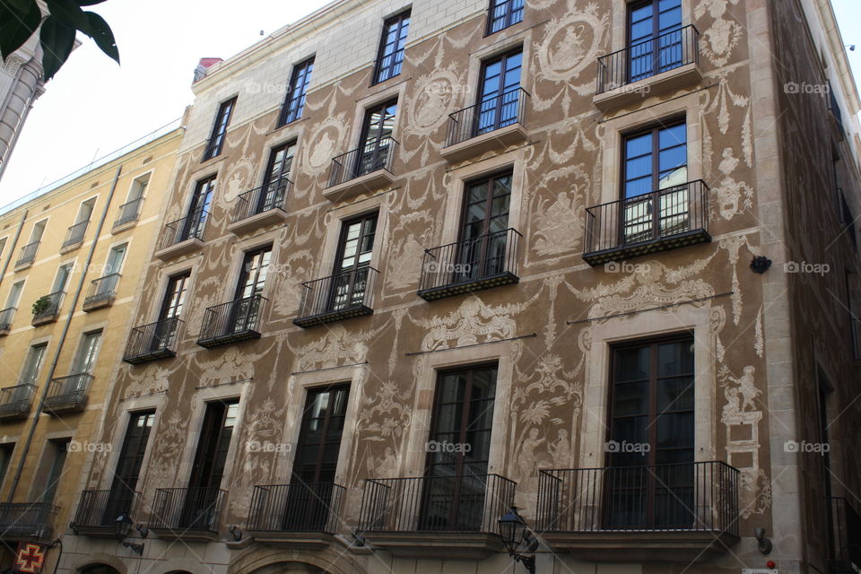 Artistic European Building Facade