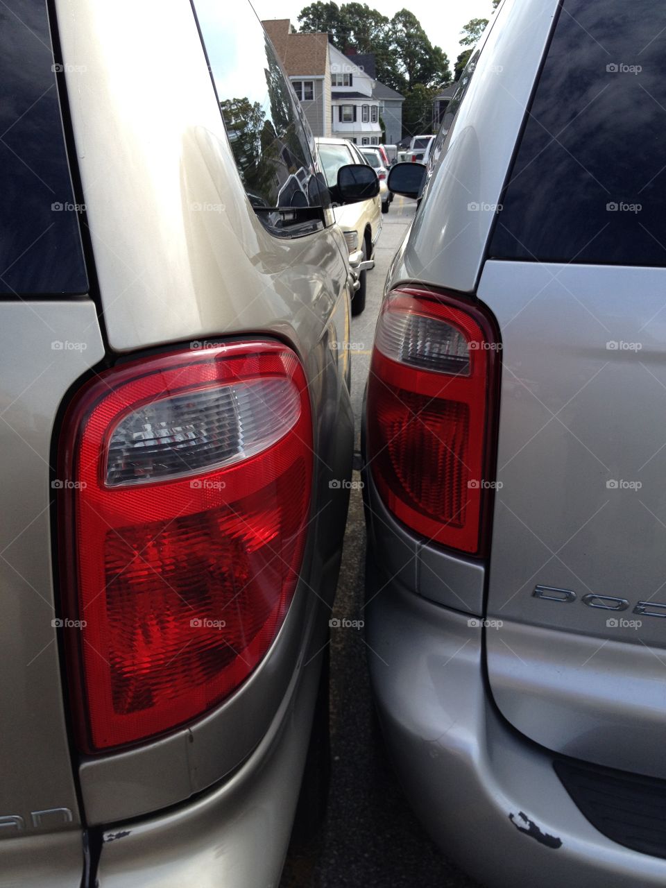 Cars parking way too close, scraped each!