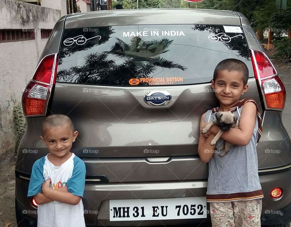 make in India ... two boys trying to save puppy