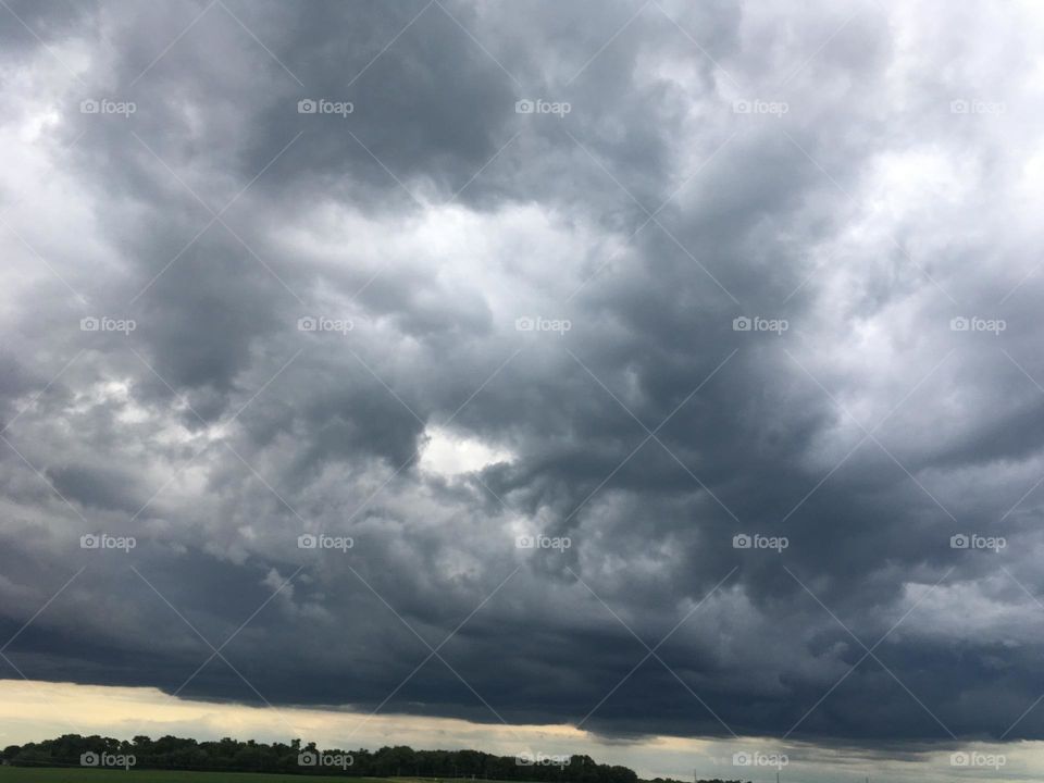 Crazy creepy clouds wit faces in them