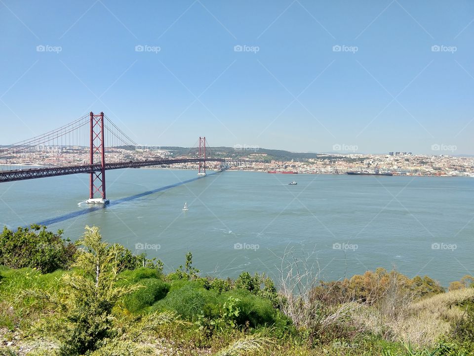 Almada to Lisbon bridge